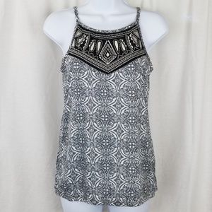 Maurices Gray Patterned Tank Top
